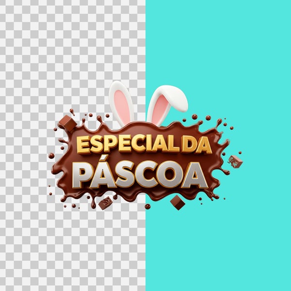 DUM SELO 3D ESPECIAL DA PÁSCOA 2 PSD EDITÁVEL