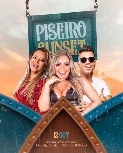 FLYER EVENTO PISEIRO SUNSET FEED