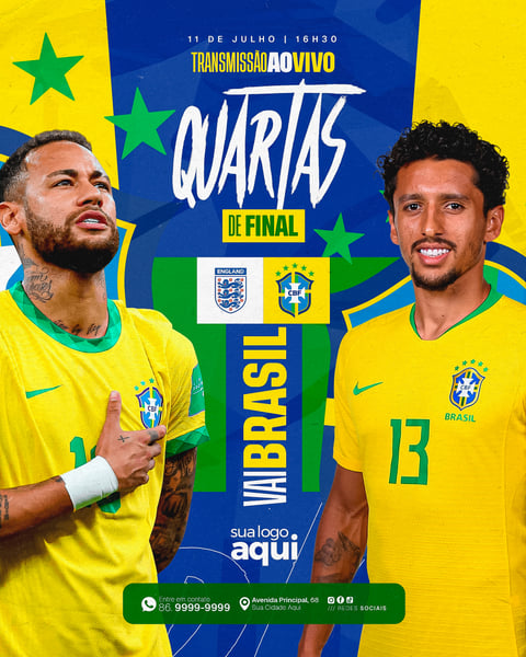 Social Media Transmissão ao vivo Copa do Mundo Brasil