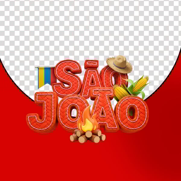 SELO 3D - FESTA JUNINA, SÃO JOÃO, ARRAIÁ