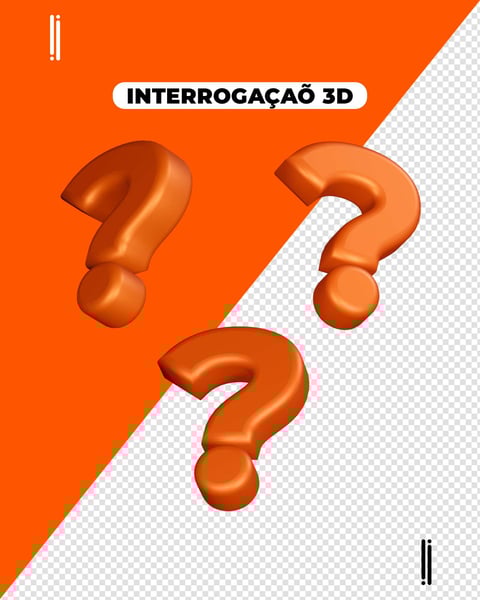 PONTO DE INTERROGAÇÃO | ELEMENTO 3D