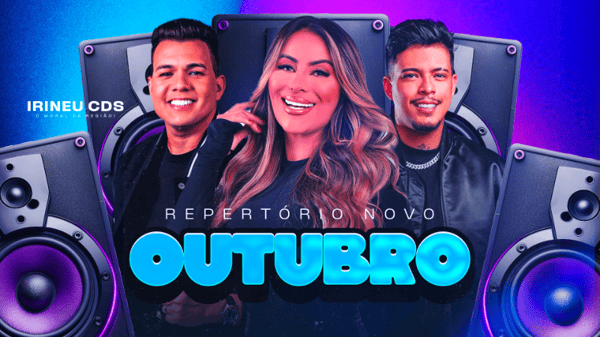 FLYER THUMB CAPA CD BANNER YOUTUBE REPERTÓRIO OUTUBRO PSD EDITÁVEL