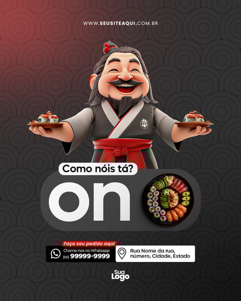Feed Vertical - Comida japonesa - Sushi