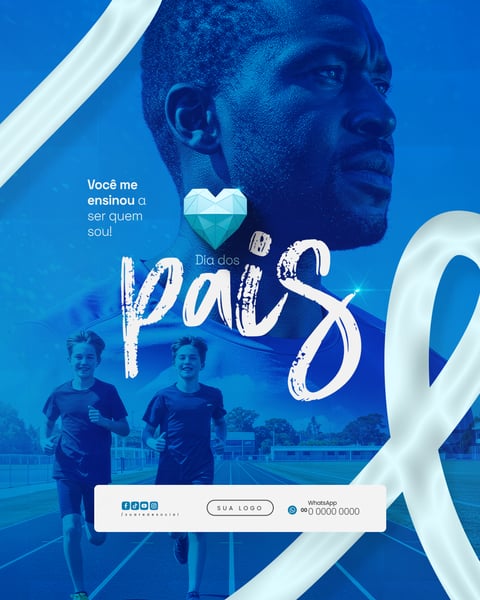 FELIZ DIA DOS PAIS 10 DE AGOSTO SOCIAL MEDIA FEED PSD EDITÁVEL 6