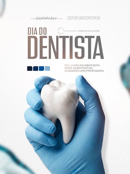 DIA DO DENTISTA SAÚDE BUCAL SOCIAL MEDIA FLYER PSD EDITÁVEL