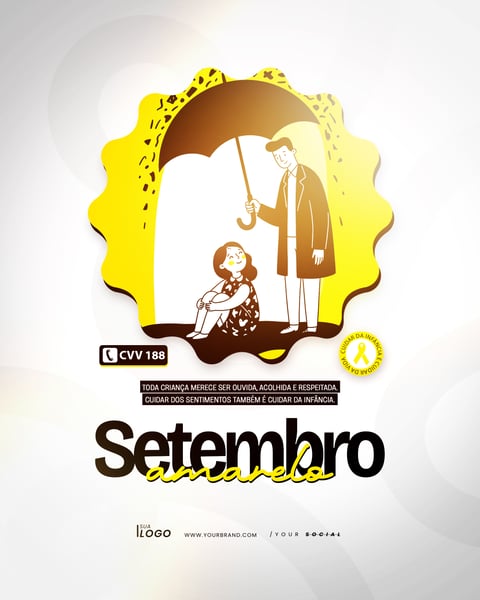 SETEMBRO AMARELO MÊS DE PREVENÇÃO AO SUICÍDIO PSD EDITÁVEL 3