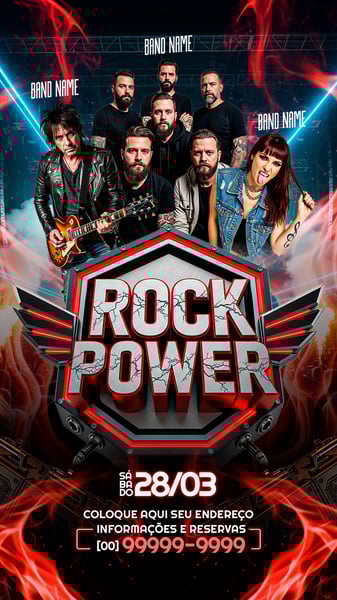FLYER STORY EVENTO SHOW ROCK SOCIAL MEDIA PSD EDITÁVEL 07