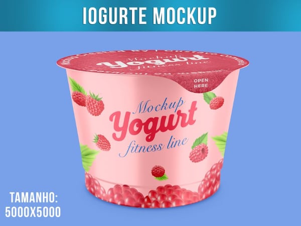COPO DE IOGURTE MOCKUP