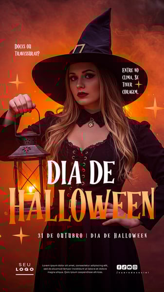 DIA DAS BRUXAS HALLOWEEN 31 DE OUTUBRO STORY SOCIAL MEDIA PSD EDITÁVEL 7
