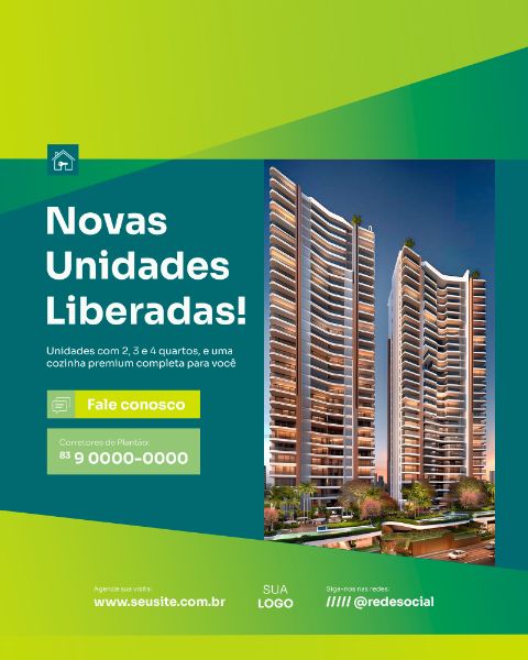 IMOBILIÁRIA IMÓVEIS CORRETOR SOCIAL MEDIA FEED VERTICAL