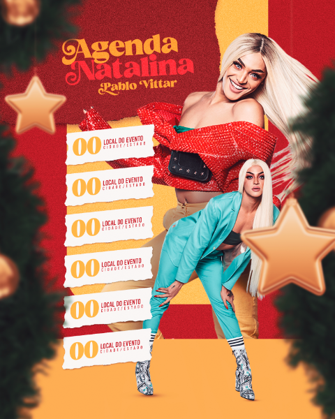 FLYER AGENDA NATALINA PABLO VITTAR