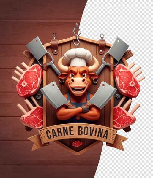 SELOS 3D PARA AÇOUGUE MODELO 01