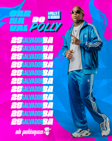 AGENDA DE SHOWS CARNAVAL DO POLLY OH POLÊMICO FEED PSD EDITÁVEL