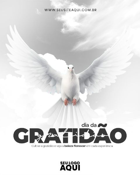 FEED | DIA DA GRATIDÃO | DIA NACIONAL DA GRATIDÃO | PSD EDITÁVEL