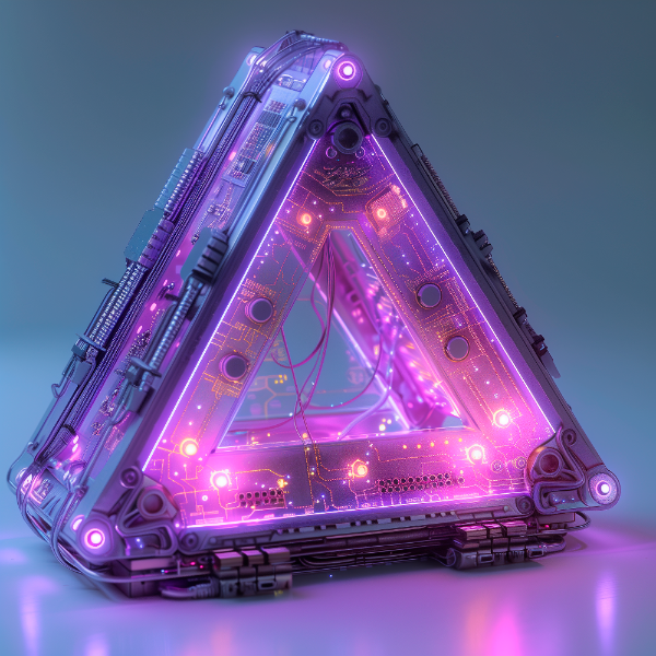 ELEMENTO 3D FUTURISTA | COM LUZES NEON | IMAGEM