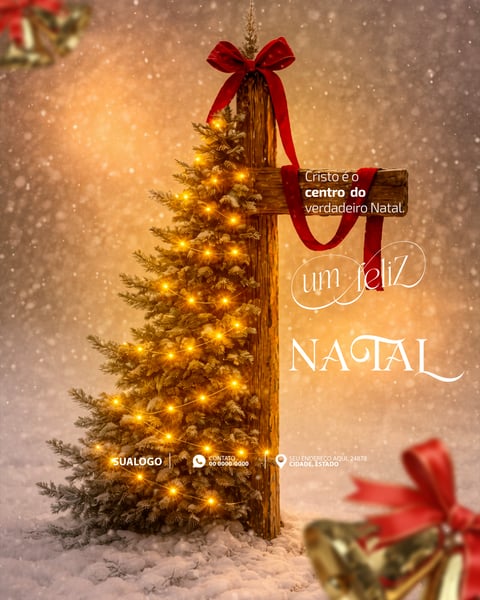 FELIZ NATAL 25 DE DEZEMBRO SOCIAL MEDIA PSD EDITÁVEL 8