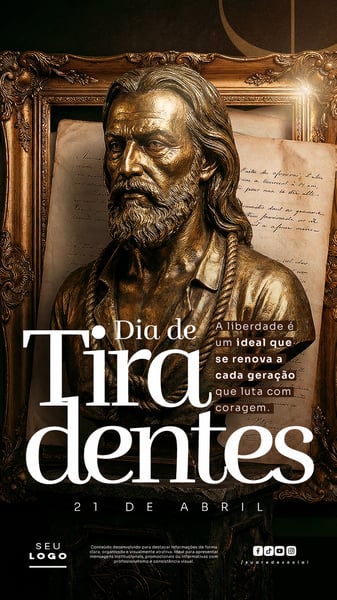 DIA DE TIRADENTES 21 DE ABRIL STORY SOCIAL MEDIA PSD EDITÁVEL 2