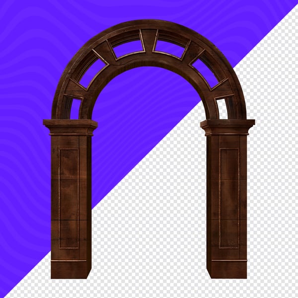 ARCO DE MADEIRA 3D