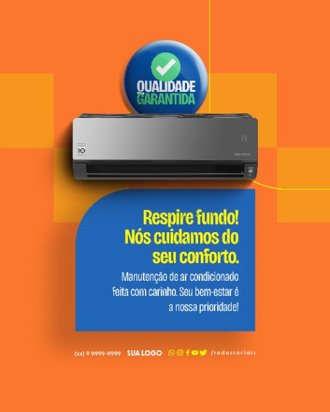 SOCIAL MEDIA - AR CONDICIONADO - NÓS CUIDAMOS DO SEU CONFORTO