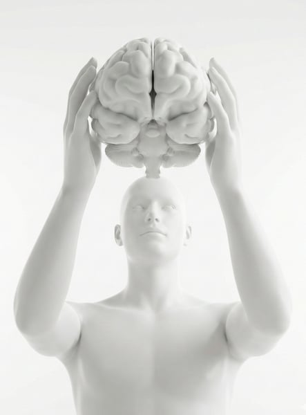 Mulher Refletindo No Espelho Para Campanha Janeiro Branco Saúde Mental