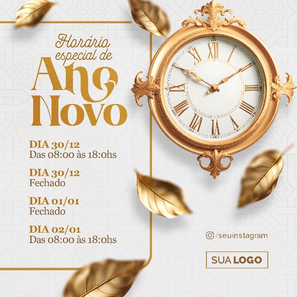 SOCIAL MEDIA - ANO NOVO FELIZ 2024 - NEW YEAR HAPPY 2024 - 31 FEED QUADRADO