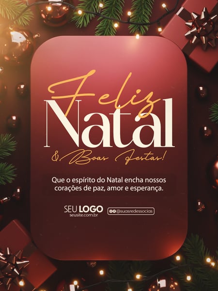 19 FELIZ NATAL SOCIAL MEDIA PSD EDITÁVEL