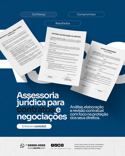 Advogado Social Media PSD Editável 6