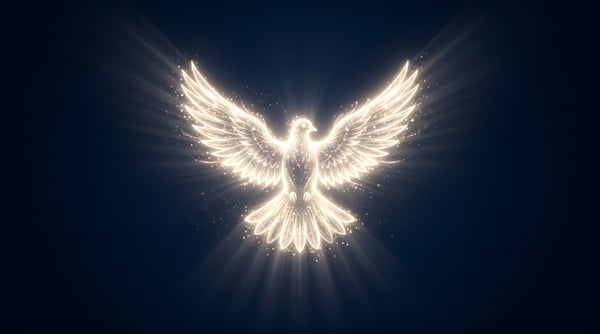 POMBA DA PAZ BRILHANTE ESPÍRITO SANTO SIMBOLO RELIGIOSO LUZ DIVINA PUREZA ESPERANÇA 02
