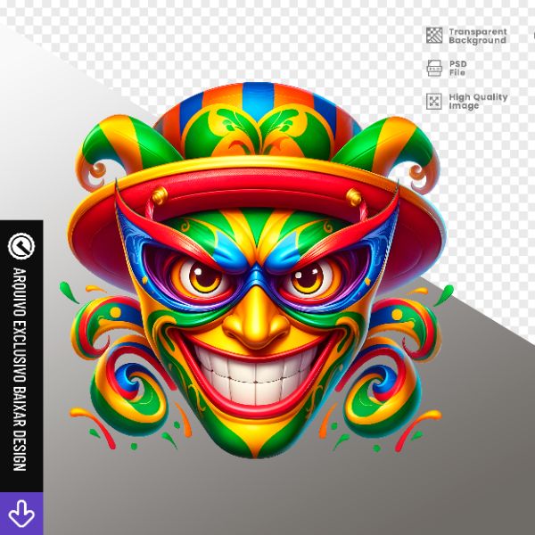 MÁSCAR DE CARNAVAL - ELEMENTO PARA COMPOSIÇÃO