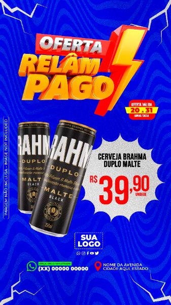 OFERTA RELÂMPAGO SOCIAL MEDIA PROMOÇÃO