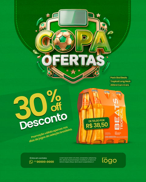PROMOÇÕES OFERTAS E DESCONTOS COPA DO MUNDO 2026 PSD EDITÁVEL 1
