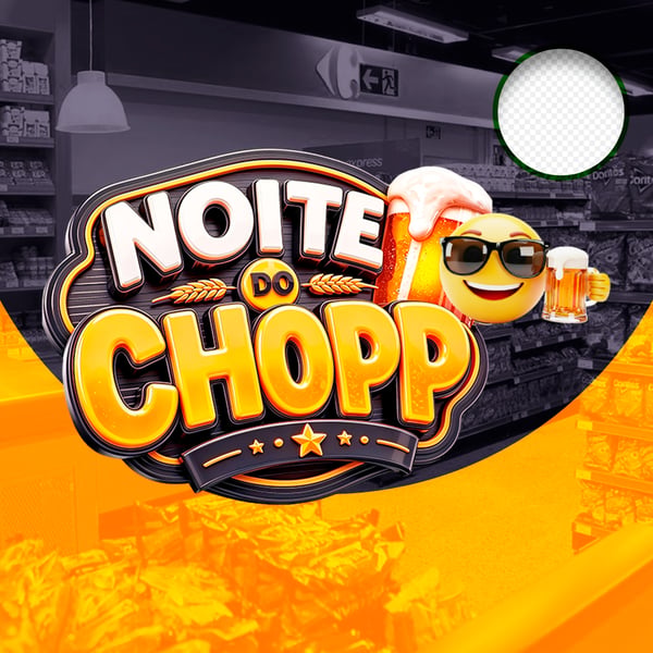 SELO 3D NOITE DO CHOOPP