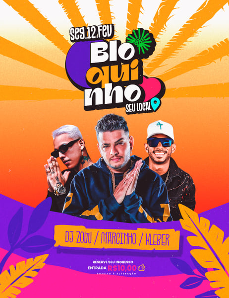 BLOQUINHO CARNAVAL FLYER PSD EDITÁVEL
