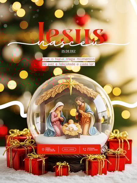 FELIZ NATAL 25 DE DEZEMBRO SOCIAL MEDIA PSD EDITÁVEL 34