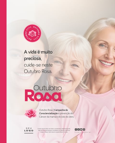 OUTUBRO ROSA CAMPANHA DE CONSCIENTIZAÇÃO E PREVENÇÃO DO CÂNCER DA MAMA E DO COLO DO ÚTERO 14