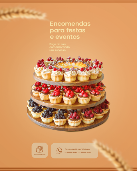 ENCOMENDAS PARA FESTAS E EVENTOS PSD PANIFICADORA