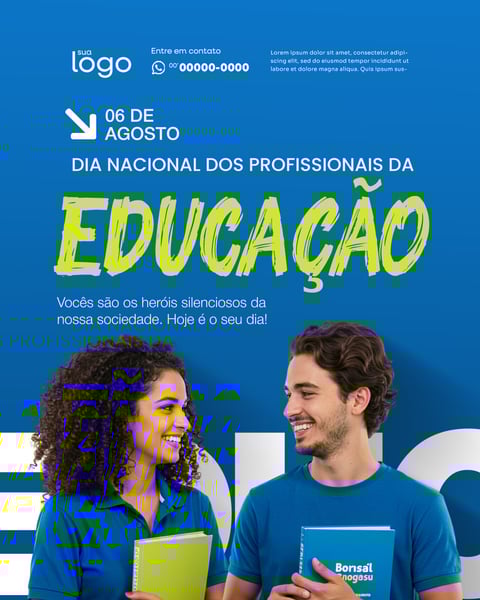 06 DE AGOSTO DIA DO PROFISSIONAL DA EDUCAÇÃO