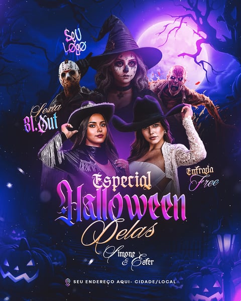 FLYER DE SHOWS ESPECIAL HALLOWEEN DELAS FEED