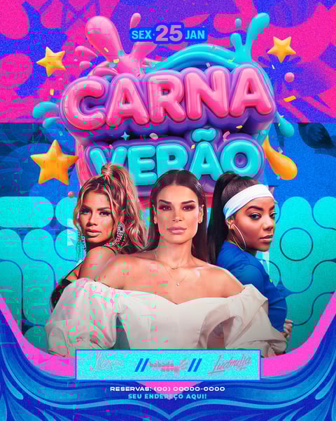 FLYER PARA EVENTOS CARNA VERÃO 2 FEED
