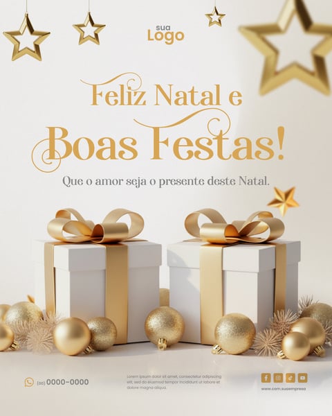 FELIZ NATAL E BOAS FESTAS Figma Social Media Template
