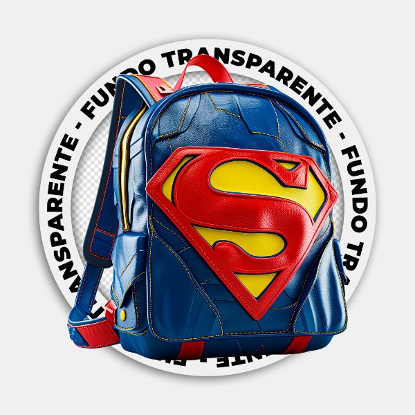 BOLSA | MOCHILA DO SUPERMAN | IMAGEM SEM FUNDO