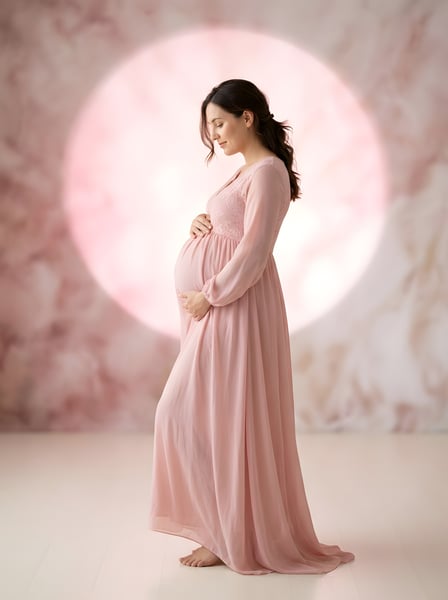 Mulher grávida segurando o barriga 19