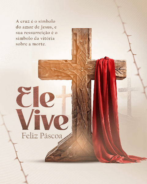 PÁSCOA JESUS CRISTO ESTÁ VIVO SOCIAL MEDIA