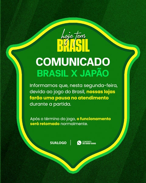 HORÁRIO ESPECIAL DE FUNCIONAMENTO NA JOGOS DA COPA 7 FEED