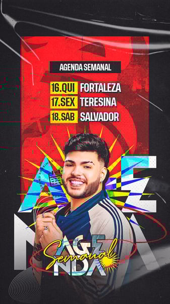 FLYER EVENTOS E ARTISTAS AGENDA DE SHOWS STORY