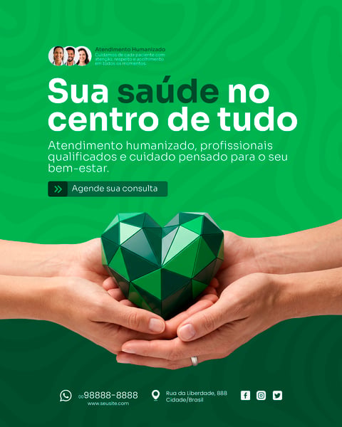 CLÍNICA MÉDICA SOCIAL MEDIA PSD EDITÁVEL 2