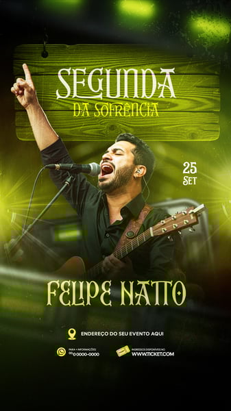 FLYER EVENTOS ARTISTAS SHOWS FESTA - SOCIAL MEDIA PSD EDITÁVEL 8