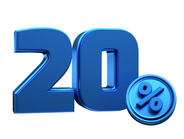 NÚMERO PORCENTAGEM FONTE AZUL 3D