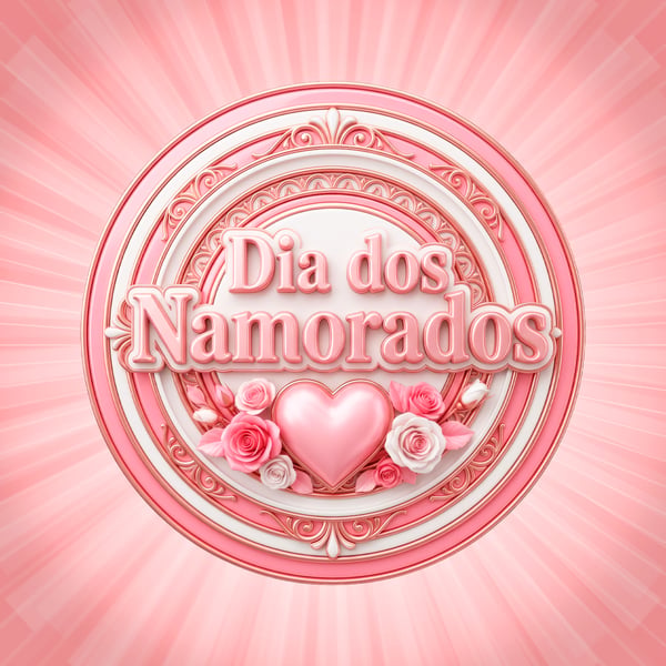 SELO 3D PARA O DIA DOS NAMORADOS MODELO 06