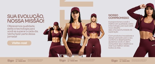 CARROSSEL SOCIAL MEDIA LOJA DE MODA FITNESS FEMININA
